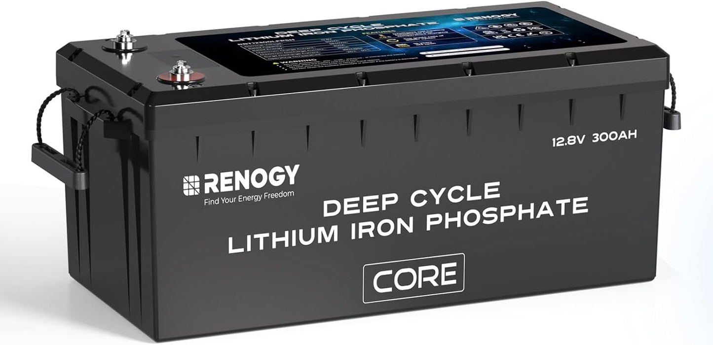 12V 300Ah Core Series Deep Cycle Lithium Iron Phosphate Battery w/Self-Heating