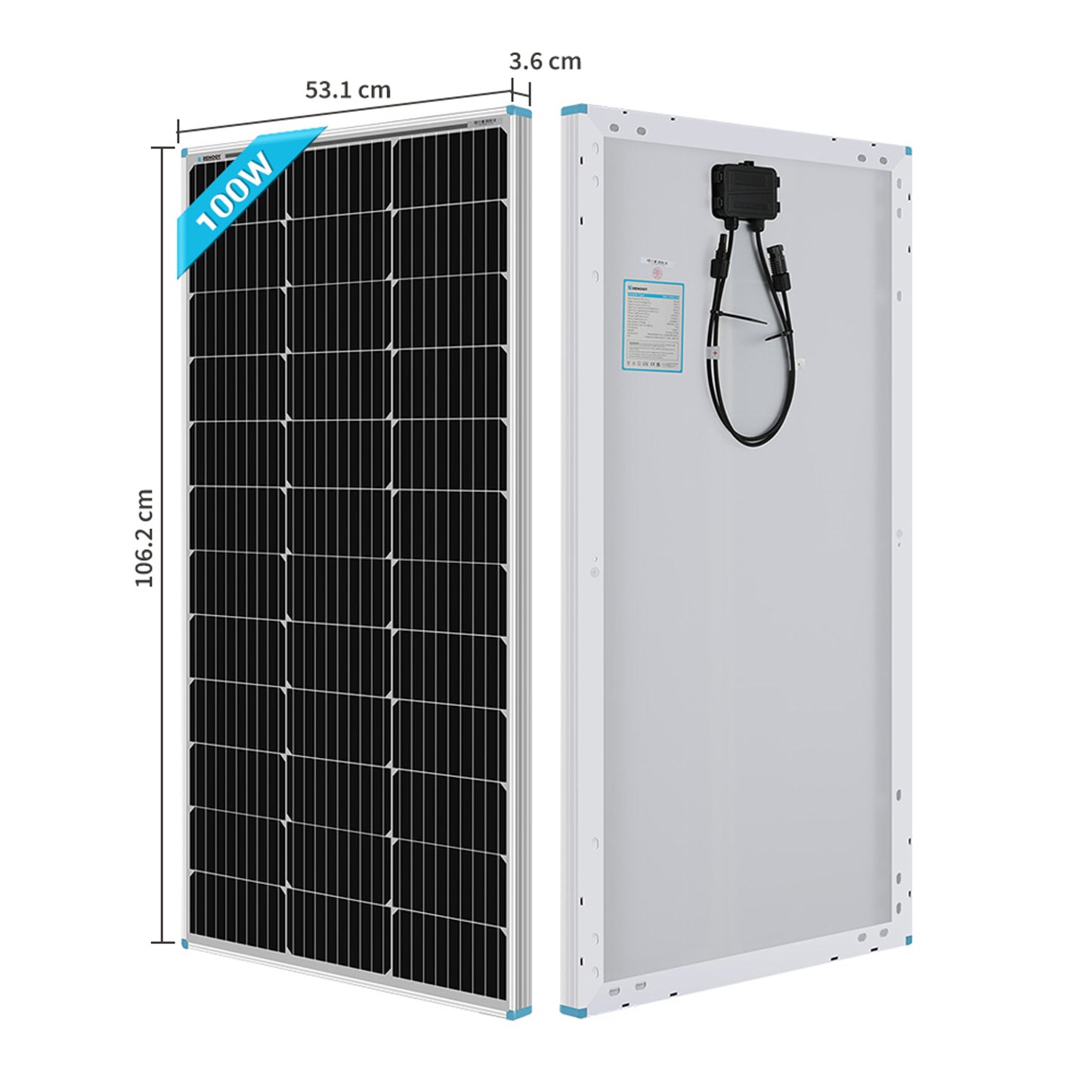 600 Watt 12 or 24 Volt Monocrystalline Solar Kit with Rover MPPT Charge Controller