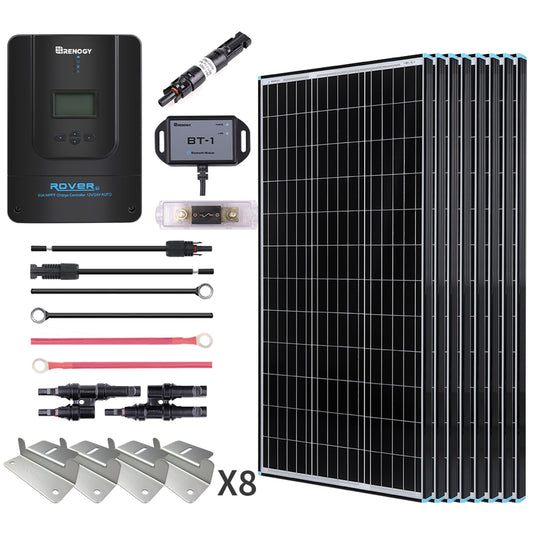 800 Watt 24 Volt Monocrystalline Solar Off-Grid Kit with MPPT Charge Controller